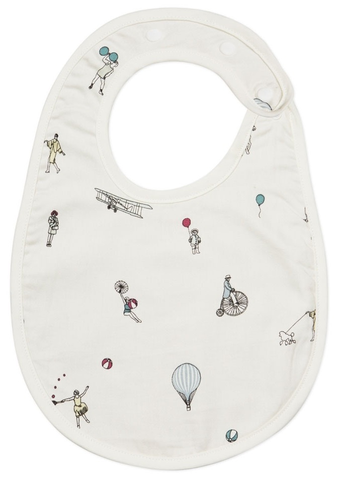 Śliniak beżowy 22x19 cm – obraz-1