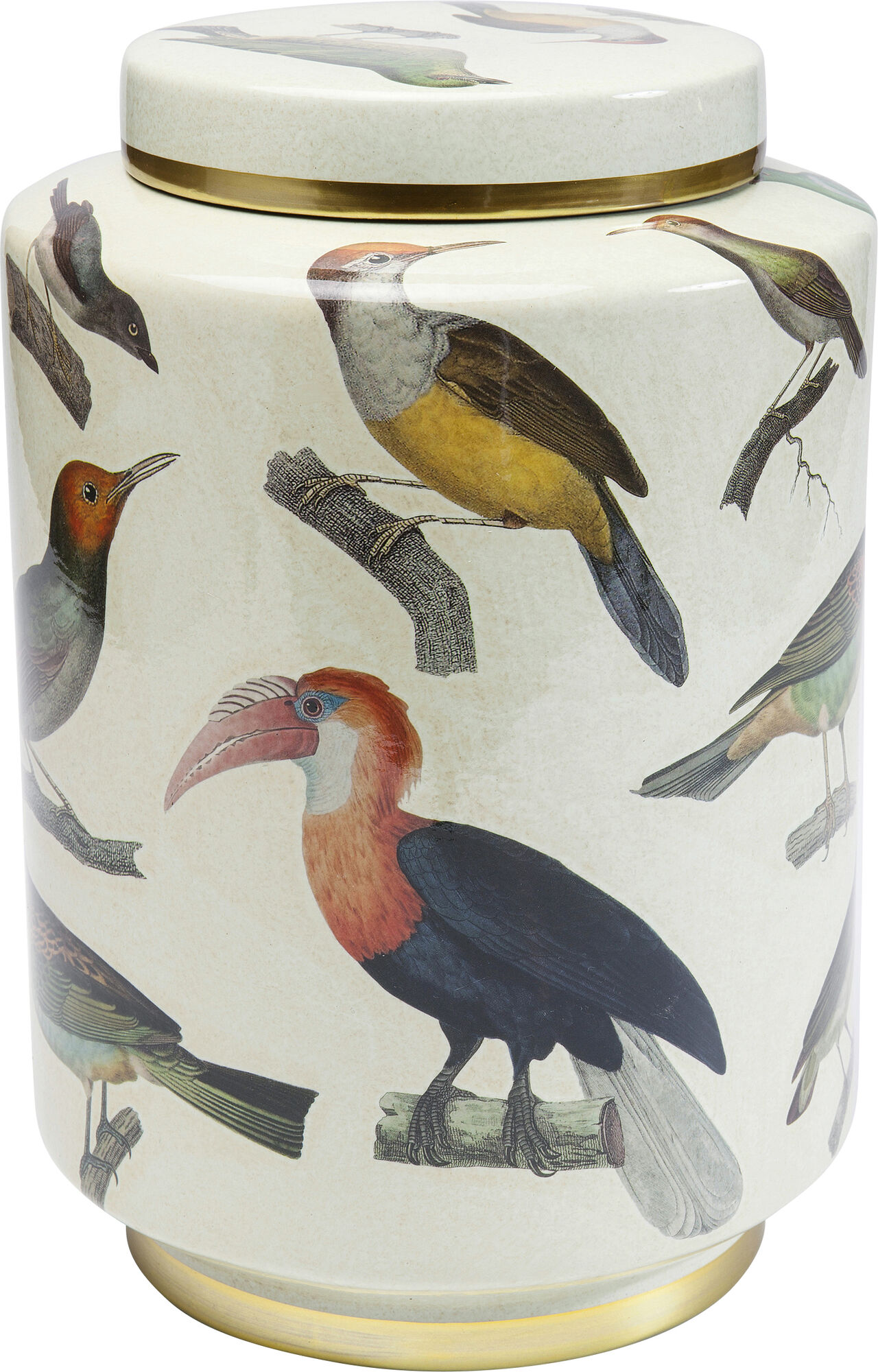 Słoik dekoracyjny Birds Ø22x33 cm kolorowy – obraz-1