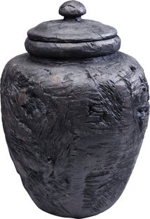 Słoik dekoracyjny Elemento Ø43x60 cm czarny – obraz-1