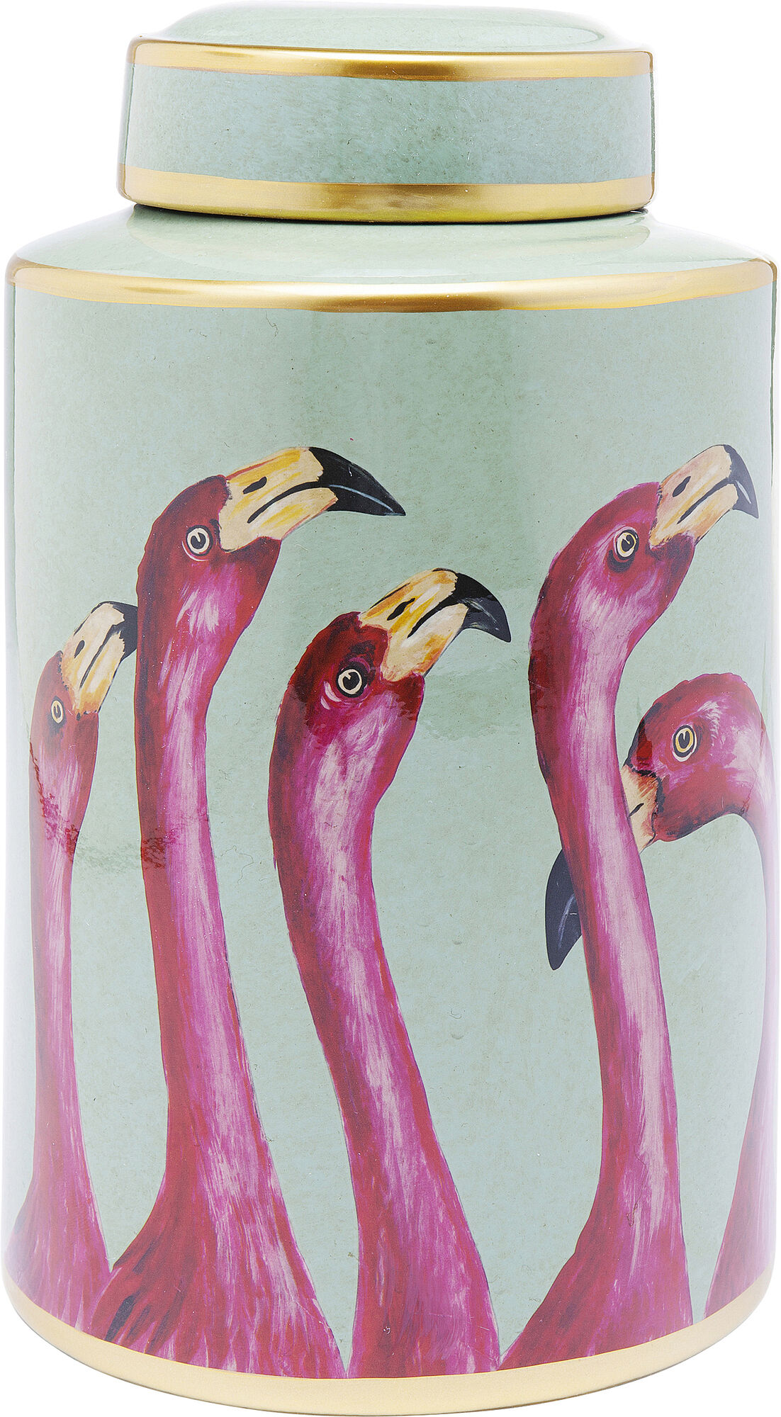 Stiklinis indas su dangteliu Flamingos 29cm – paveikslėlis-1.