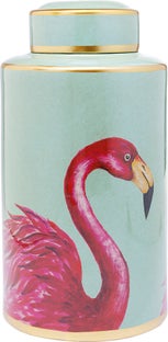 Dekoratyvinis stiklainis Flamingos 39cm – paveikslėlis-1.