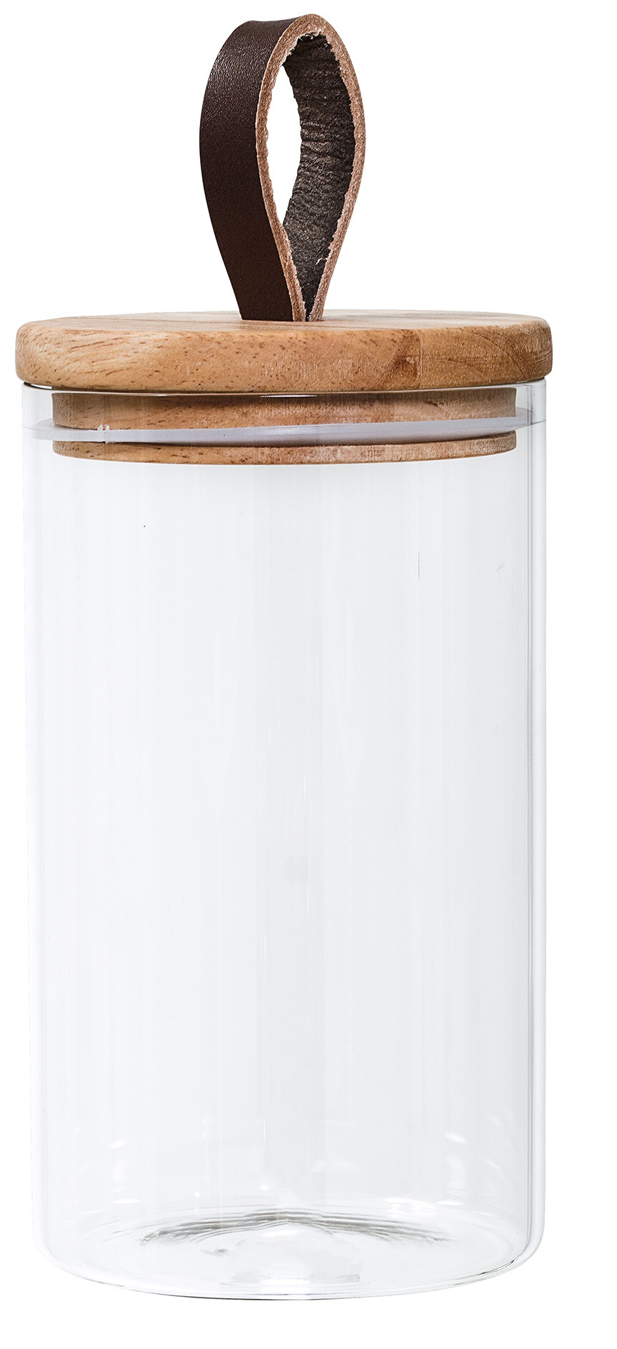 Słoik pokrywka drewniana z uchwytem Ø11x21 cm – obraz-1