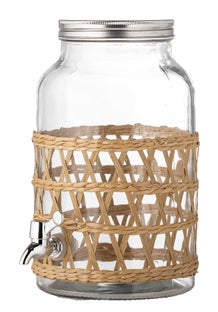 Słoik szklany zakręcany z kranikiem Ø19,5 cm – obraz-1