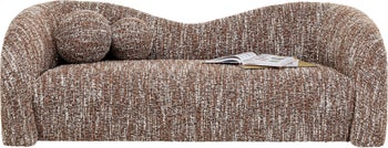 Canapea 2 locuri Livia Melange Maro 201 cm – imagine-1.