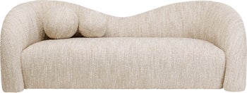 Canapea 2 locuri Livia Melange Crem 201 cm – imagine-1.