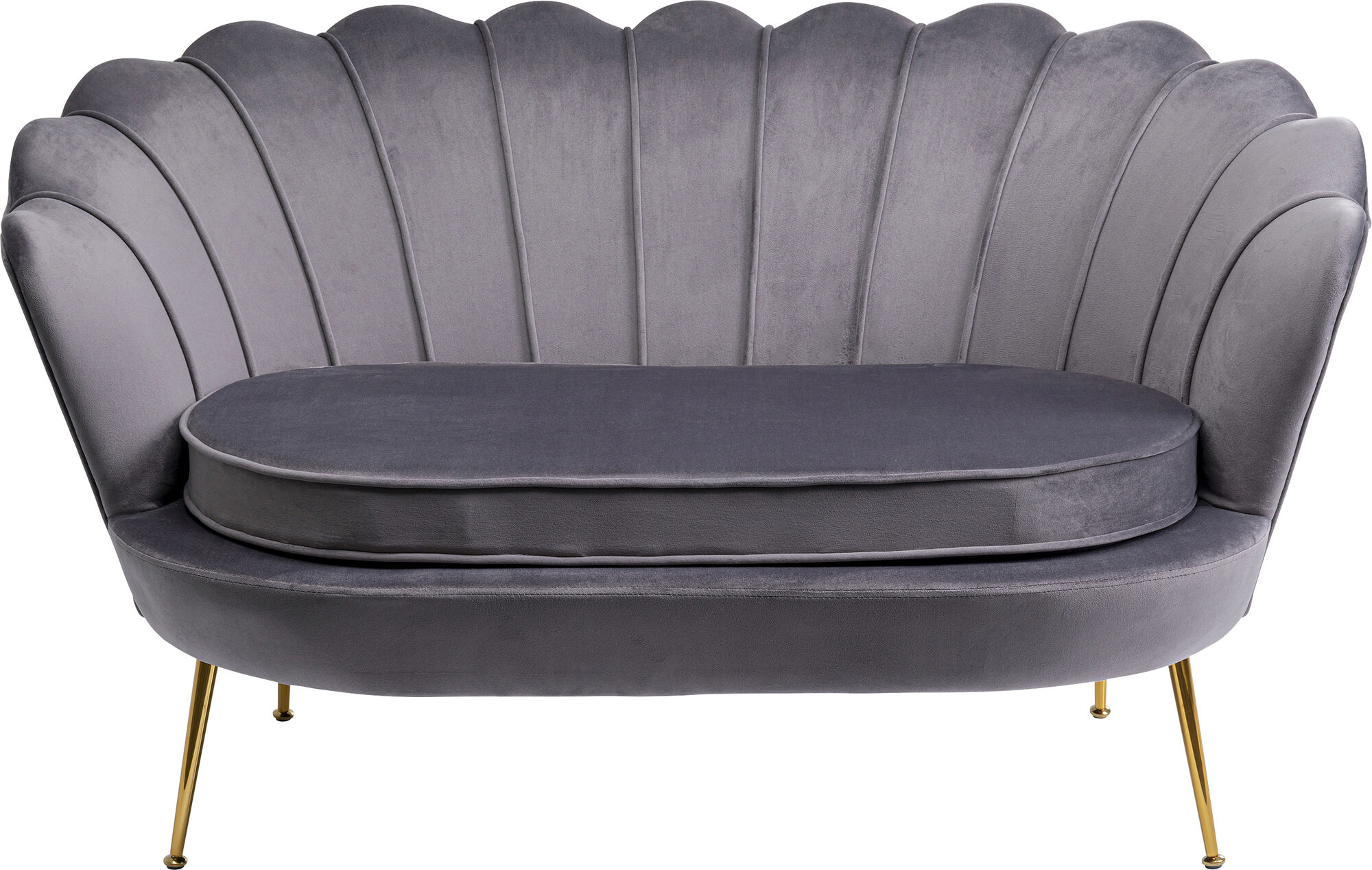 Sofa Water Lily 2 pl gris 132cm – Imagen-1.