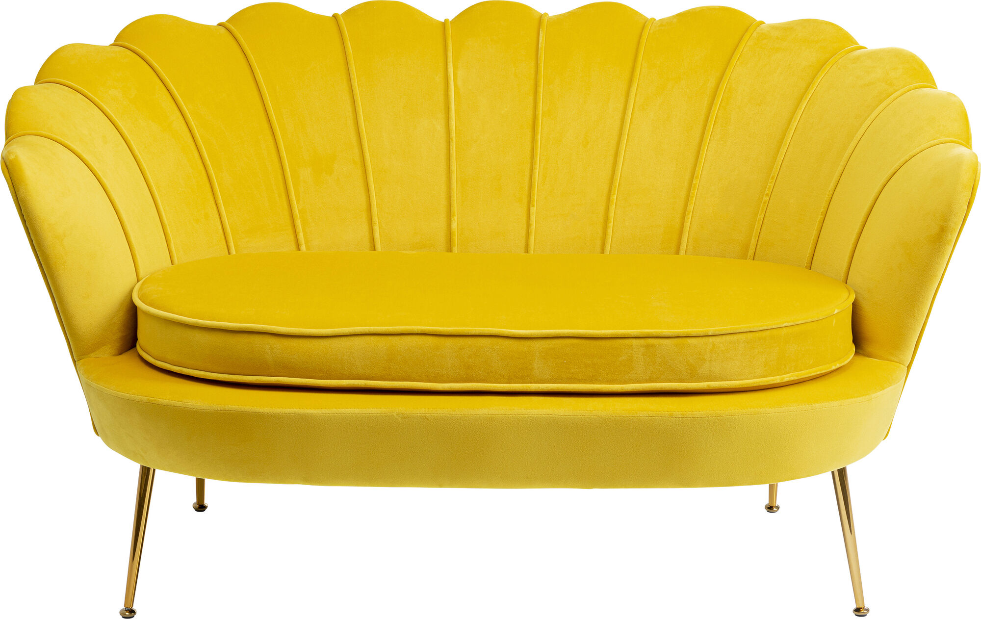 Sofa Water Lily 2 pl amarillo 132cm – Imagen-1.
