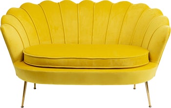 Диван Water Lily 2-Seater Yellow 132cm – изображение-1.