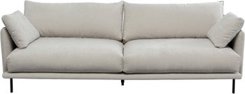 Canapea Edna 3 locuri Crem 245 cm – imagine-1.