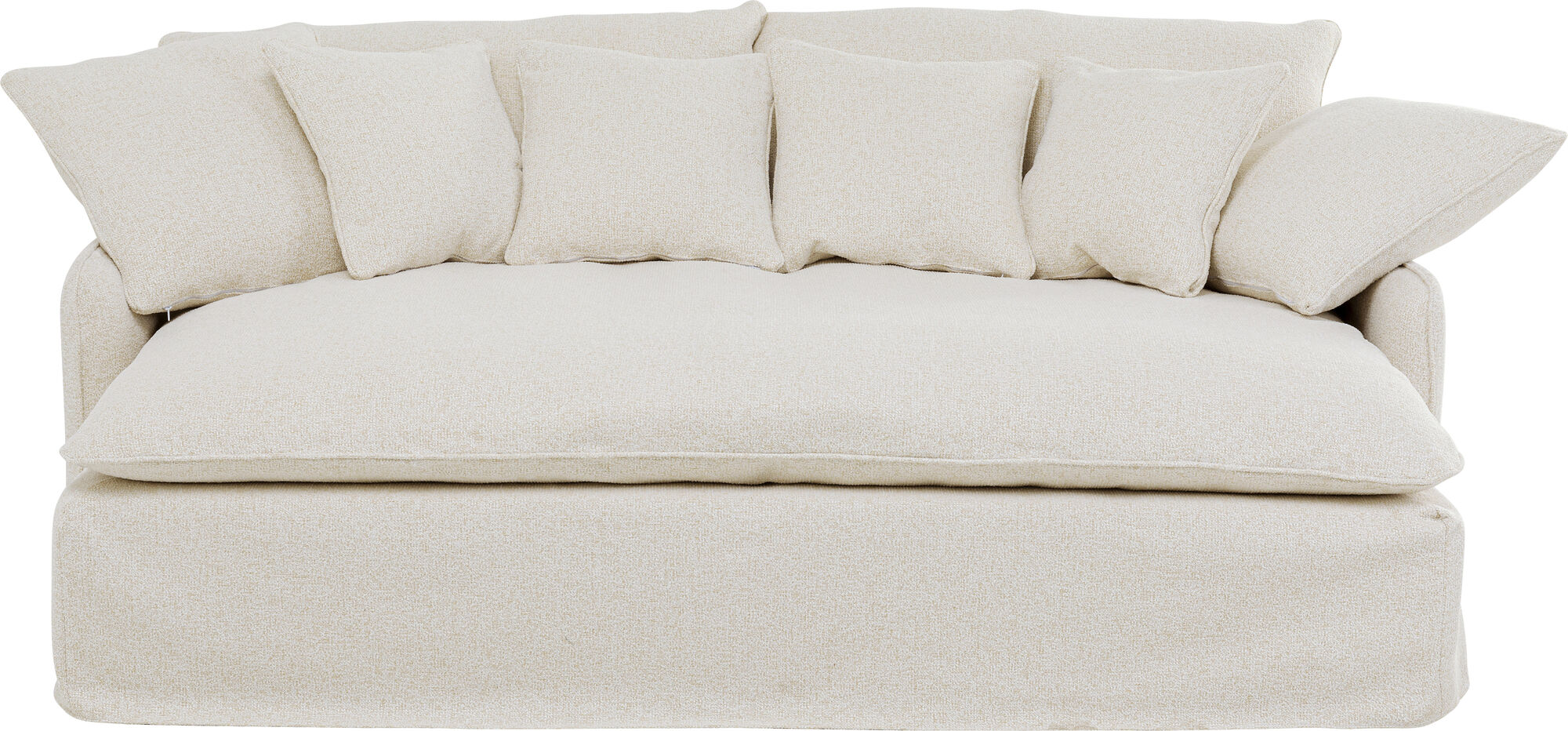 Sofa 3-osobowa głęboka kremowa 230x145 cm – grafika-1.
