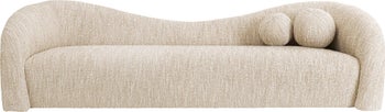 Canapea 3 locuri Livia Melange Crem 261 cm – imagine-1.