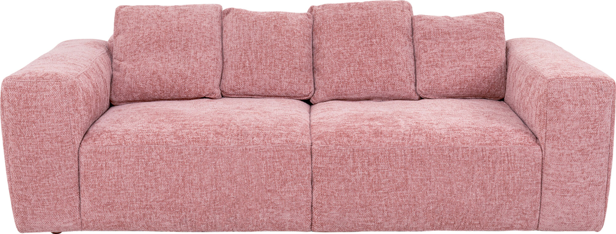 Sofa 3-osobowa Gonzo różowa 236cm – obraz-1