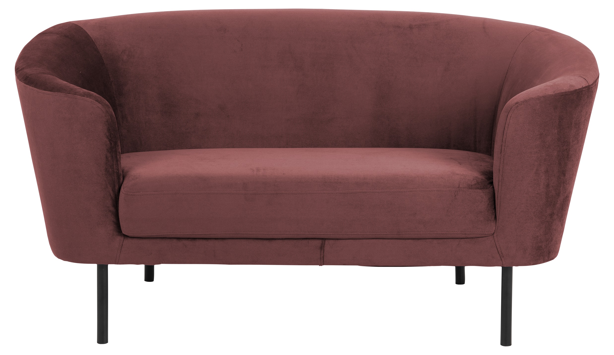 Sofa Komatsu 2-osobowa 160 cm koralowa – obraz-1