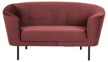 Sofa Komatsu 2-osobowa 160 cm koralowa – obraz-1