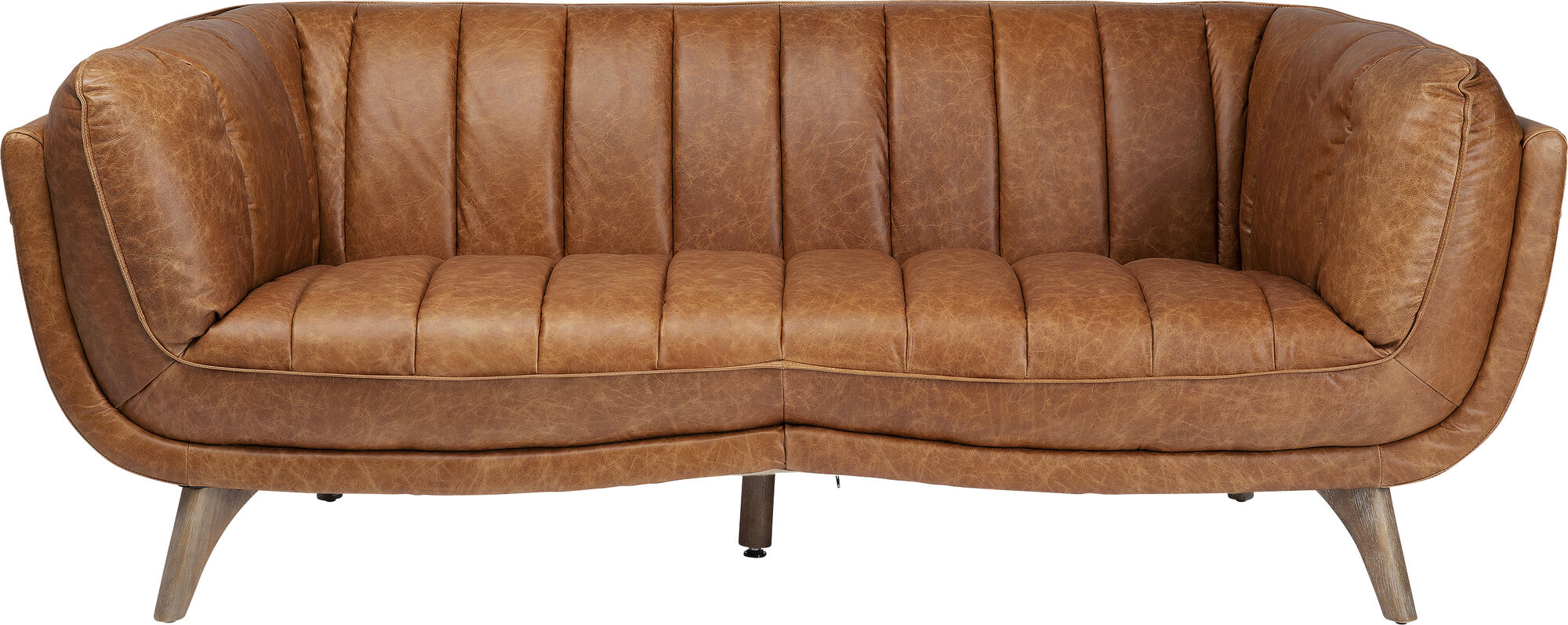 Sofa Bruno 218x98 cm brązowa – grafika-1.