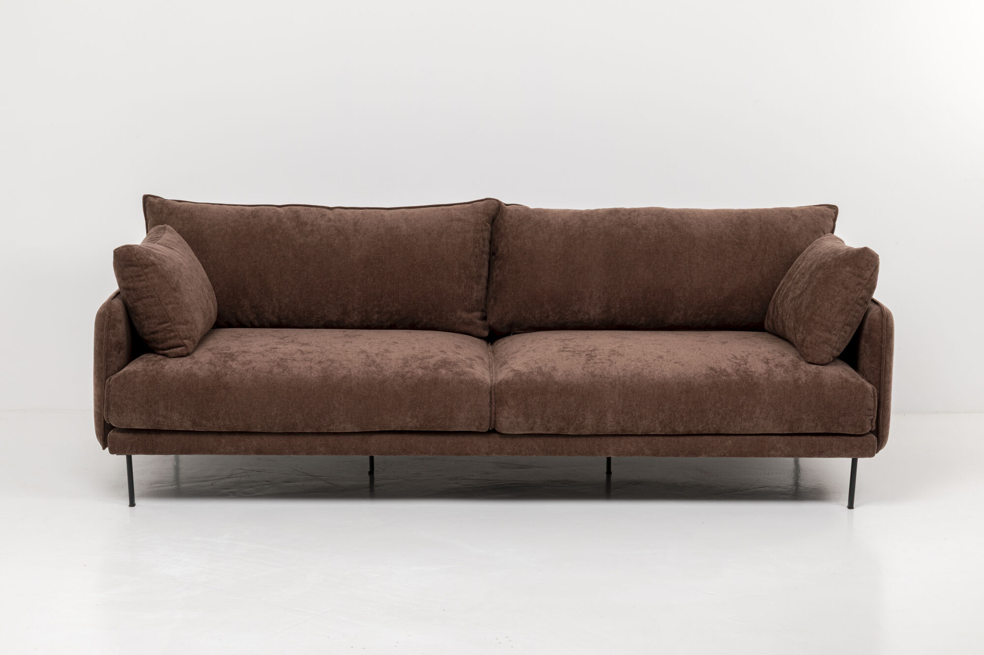 Sofa 3-osobowa Edna Espresso 245cm – obraz-1