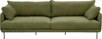 Soffa Edna - Grön, 245cm, 3-sits – bild-1.