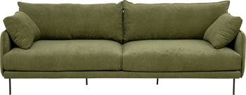 Sofa Edna 3-osobowa zielona 245cm – obraz-1