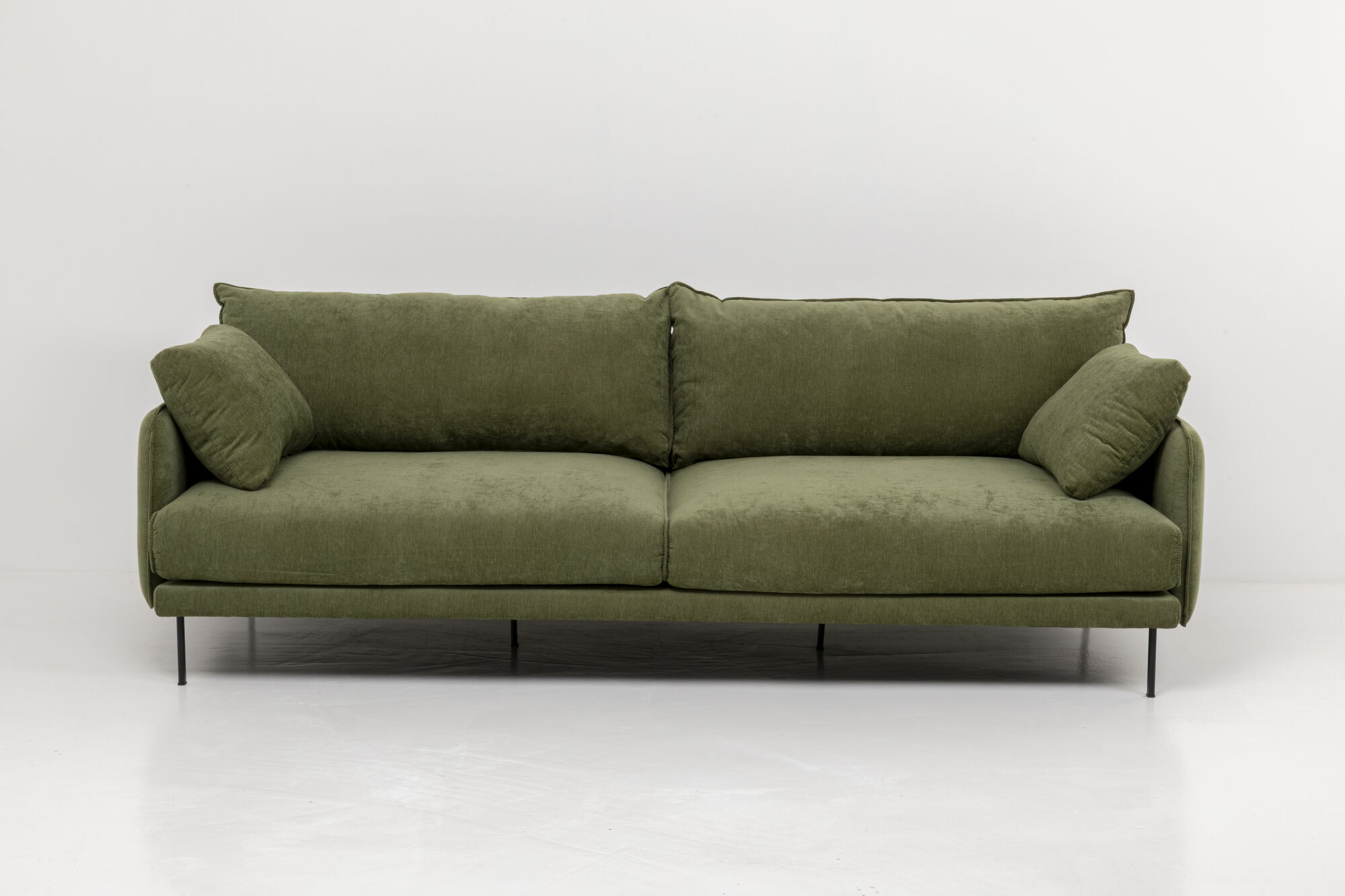 Sofa Edna 3-osobowa zielona 245cm – obraz-1