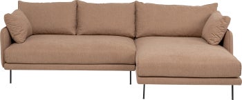 Hörnsoffa Edna - Ljusbrun, höger, 270cm – bild-1.