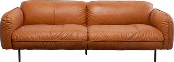 Soffa Calgary Smart - Ljusbrunt Läder, 226cm – bild-1.