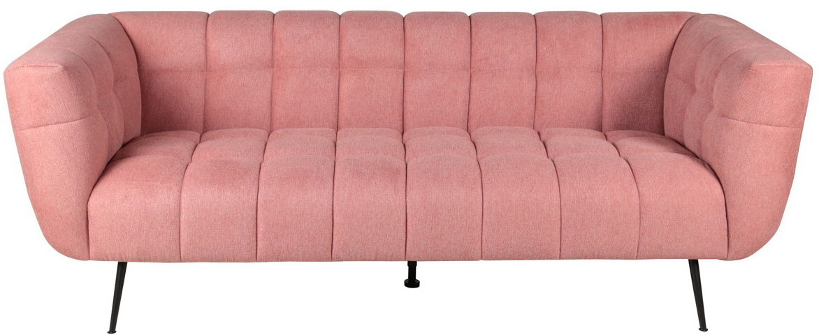 Sofa Fiora 3 os. 206 cm łososiowa – obraz-1