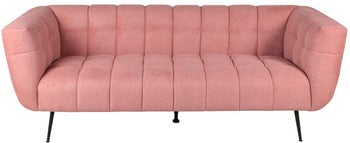 Sofa Fiora 3 os. 206 cm łososiowa – obraz-1