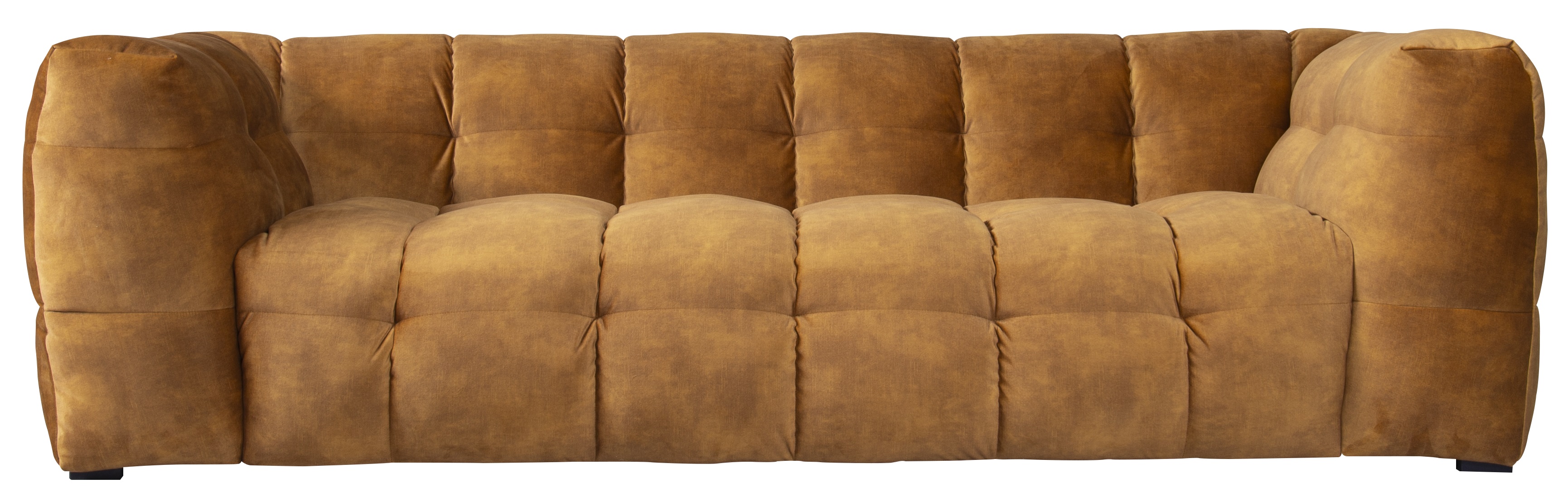 Sofa Michelin 3 os. 236 cm żółta – obraz-1