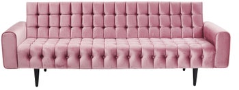 Sofá Milchbar 3 pl Velvet rosa – Imagen-1.