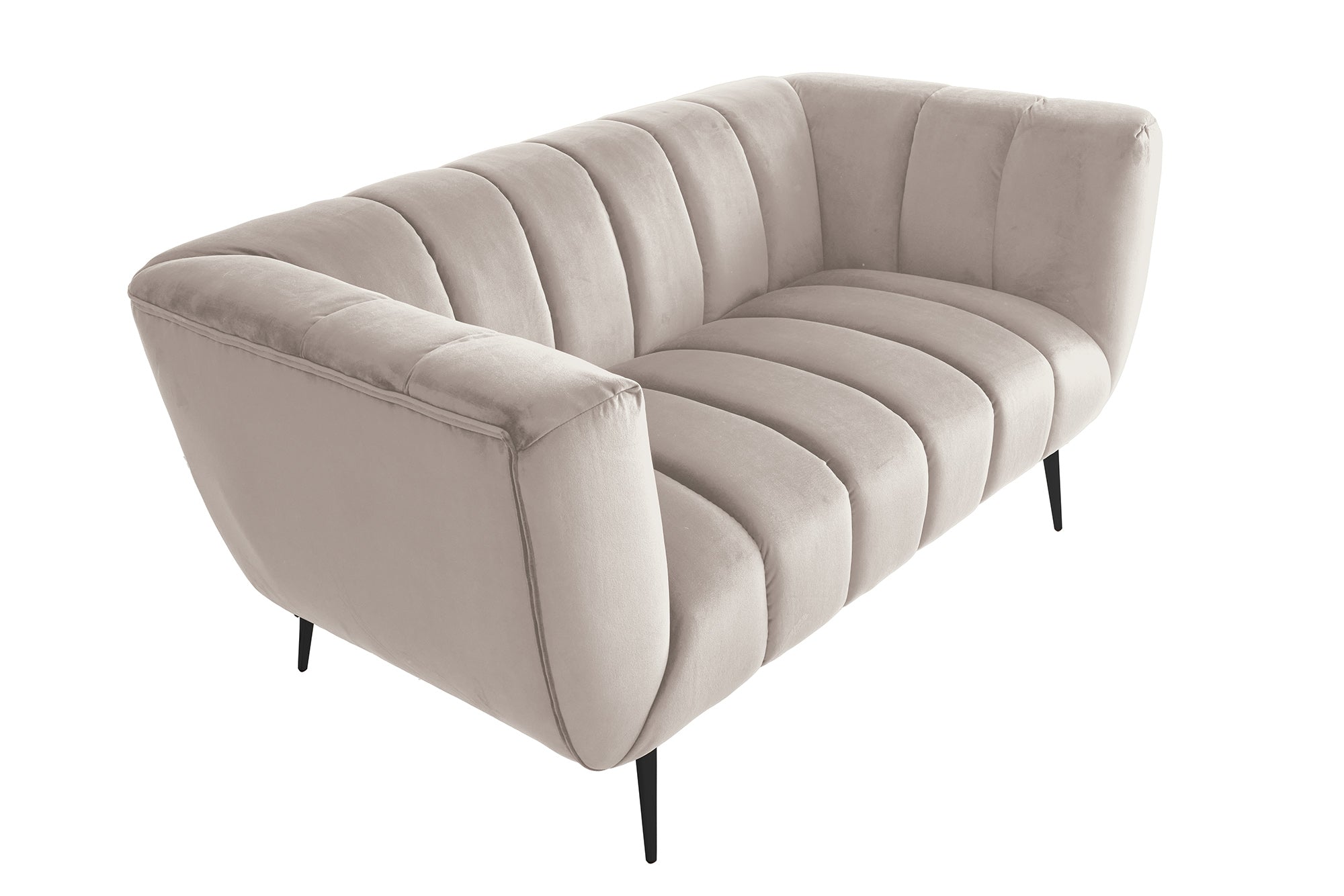 Sofa NOBLESSE 165 cm 2-osobowa welur teksturowany champagne – grafika-1.
