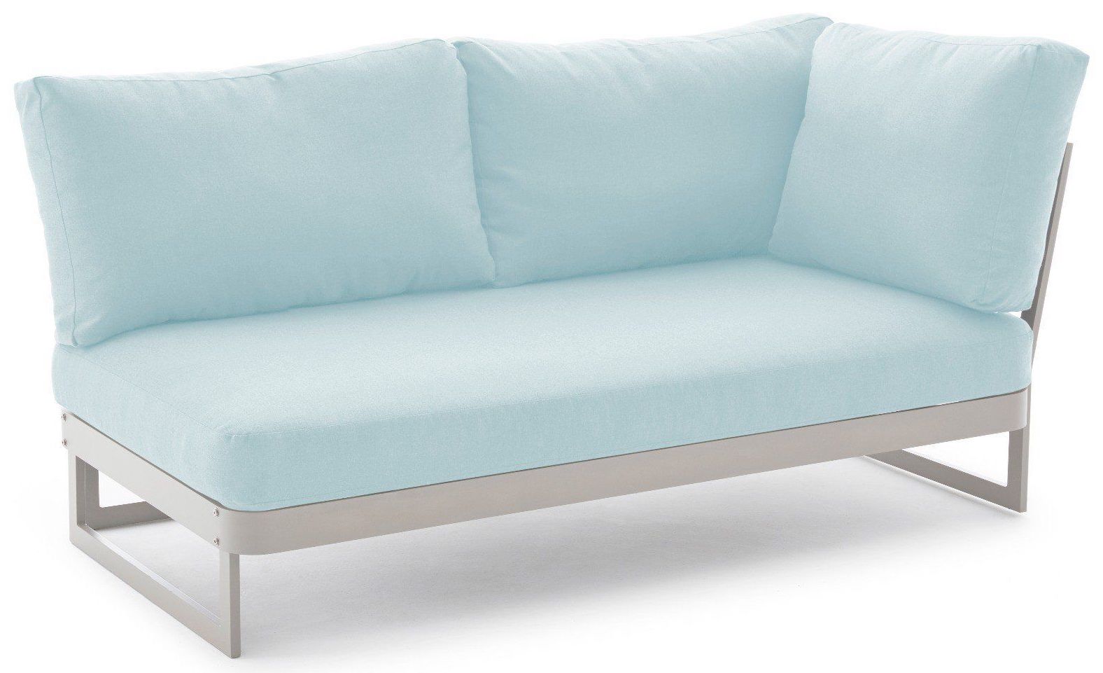 Sofa ogrodowa 2 os. lewa Sue Blue 172x71 cm niebieska  – obraz-1