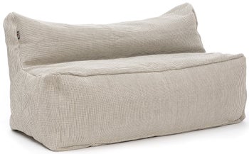 Sofa ogrodowa Love Seat 150 cm beżowa – obraz-1