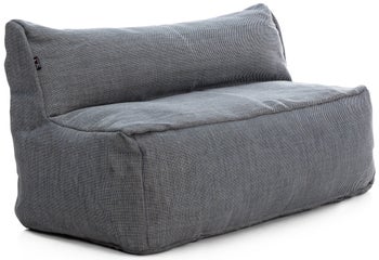 Sofa ogrodowa Love Seat 150 cm niebieska – obraz-1