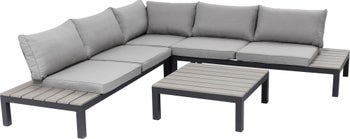 Exterior Sofá Set Holiday negro (4 p) – Imagen-1.