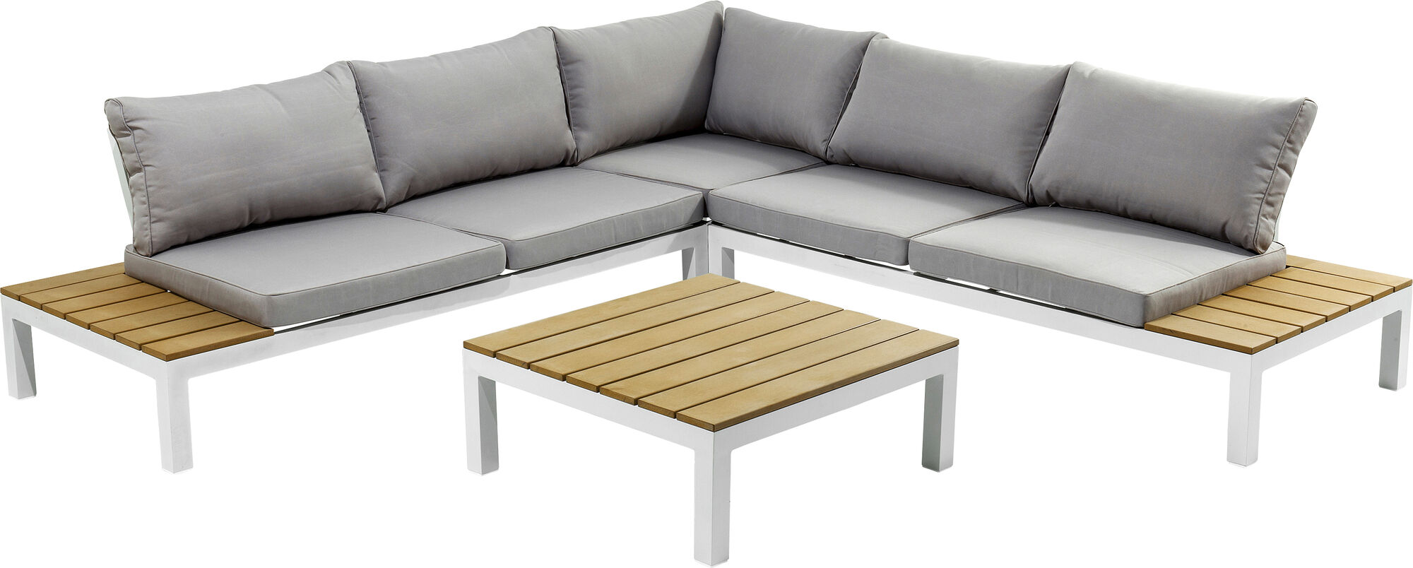 Exterior Sofá Set Holiday blanco (4 p) – Imagen-1.