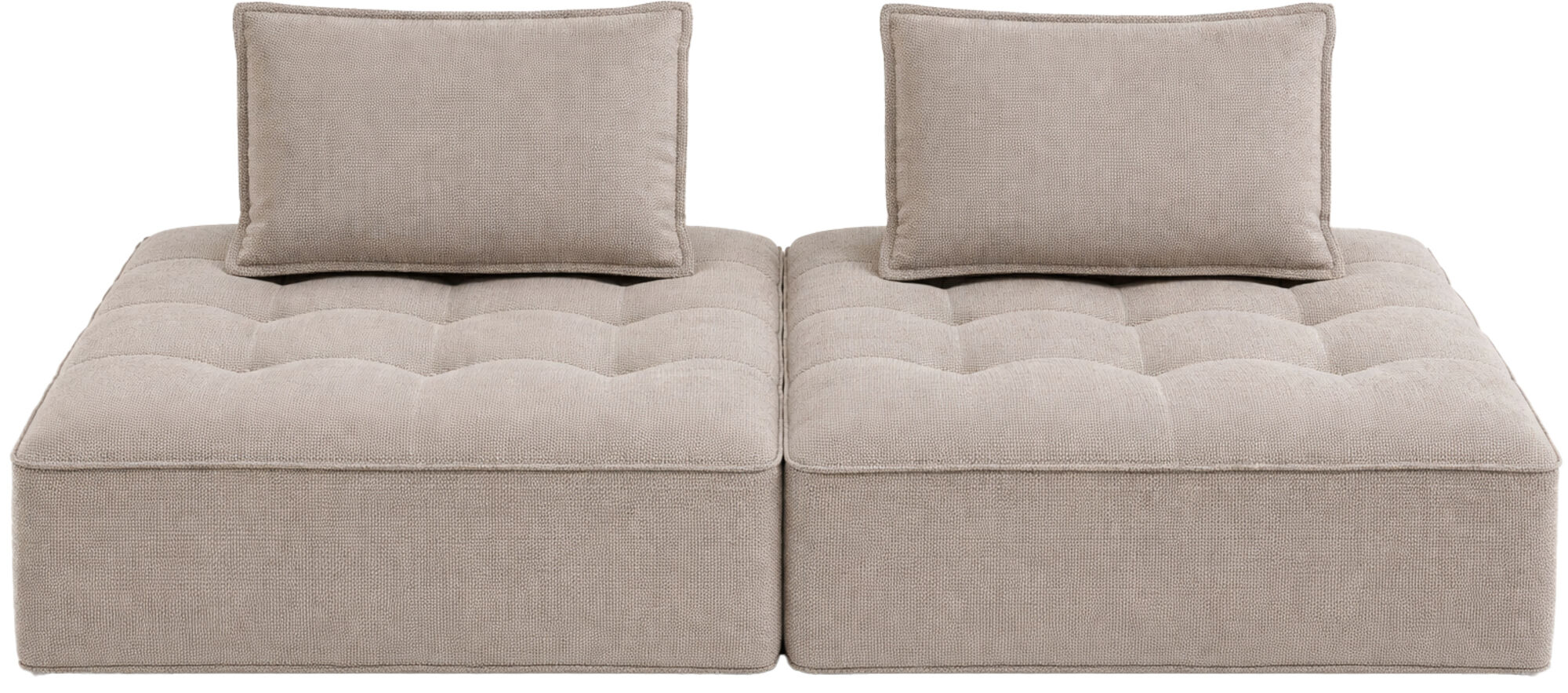 Sofa ogrodowa Portofino szara (2/Set) – obraz-1