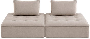 Sofa ogrodowa Portofino szara (2/Set) – obraz-1