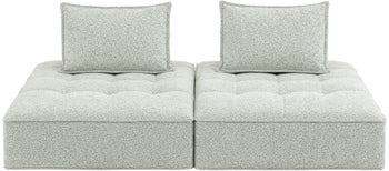 Sofa Portofino miętowa ogrodowa (2/Set) – obraz-1