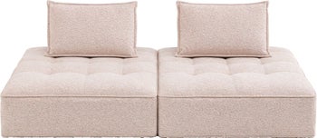 Sofa Portofino różowa ogrodowa (2/Set) – obraz-1