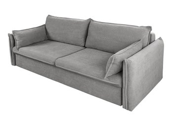 Sofa rozkładana APARTMENT 215 cm 3-osobowa, sztruks szary – grafika-1.