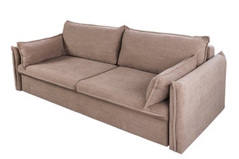 Sofa rozkładana APARTMENT 215 cm 3-osobowa, sztruks taupe – grafika-1.