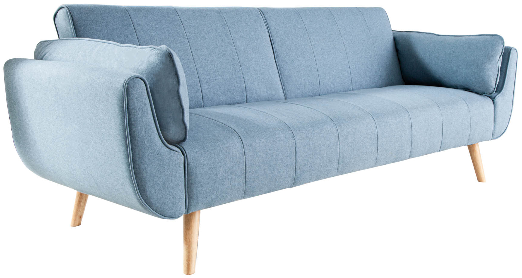 Jasnoniebieska sofa Divani II 215 cm z dekoracyjnymi poduszkami – grafika-1.