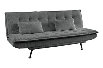Sofa rozkładana Jazz 195 cm 3-osobowa szara – grafika-1.