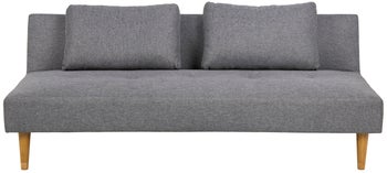 Sofa rozkładana w stylu nowoczesnym szara z poduszkami 180x86 cm – grafika-1.