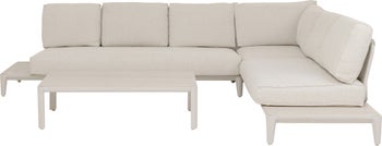 Zestaw ogrodowy Mykonos kremowy 5 elementów – obraz-1