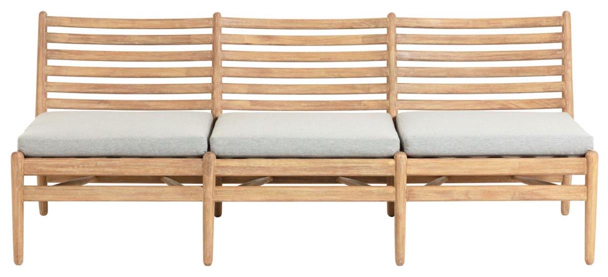 Sofa 180 cm jasnoszara – obraz-1