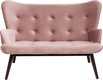 Vicky sohva 2-istuttava sametti roosa – kuva-1.