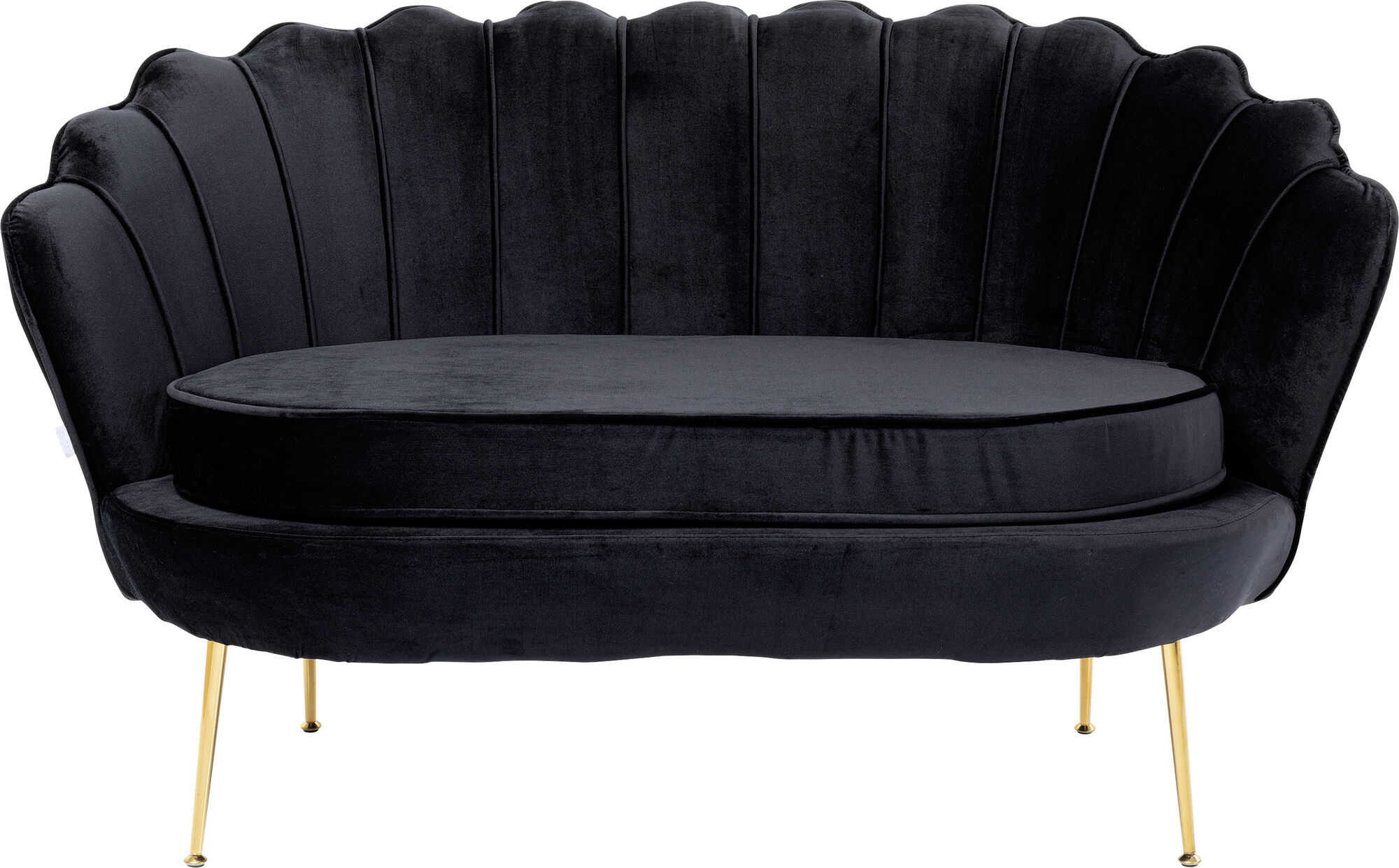 Sofa Water Lily 2-Seater Gold Black - KARE