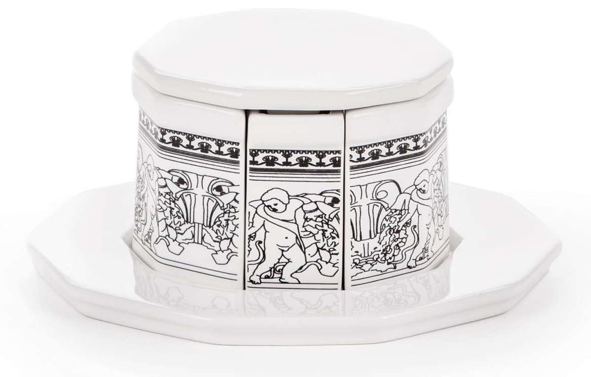 Solniczka i pieprzniczka Fontana czarno-biała – obraz-1