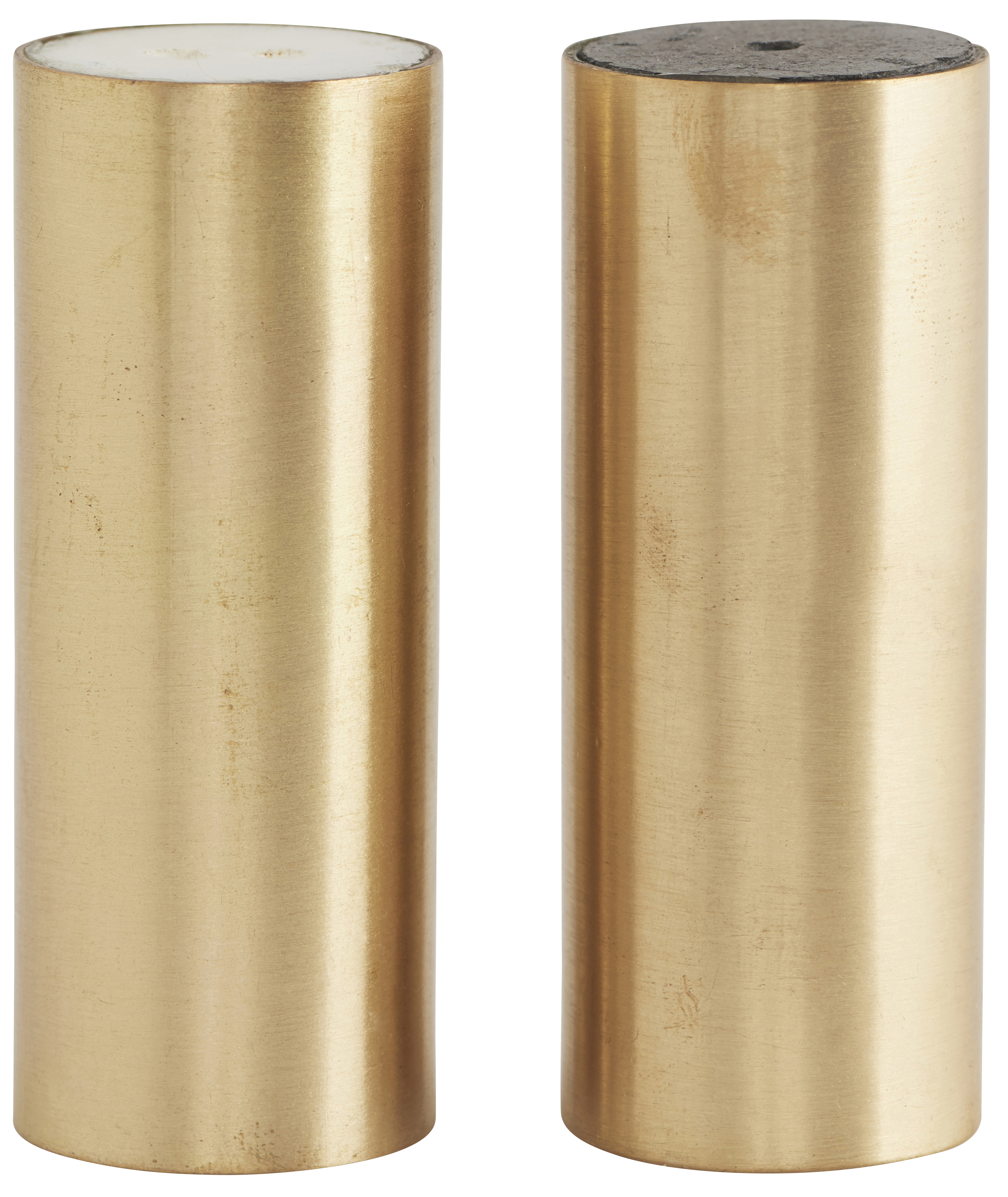 Solniczka i pieprzniczka SP Ø3x8 cm mosiężne – obraz-1